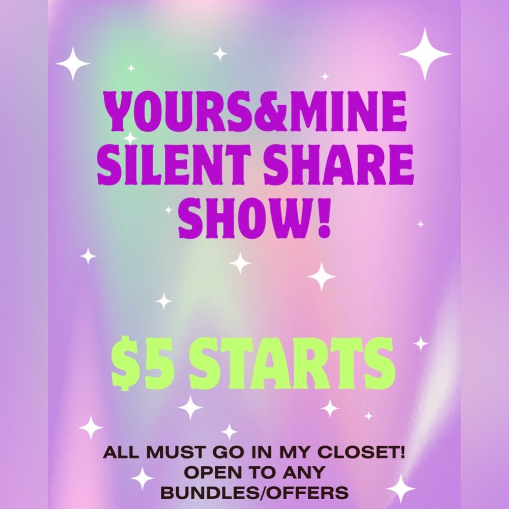 $5 START CLOSET CLEAR OUT SILENT SHARE SHOW!
